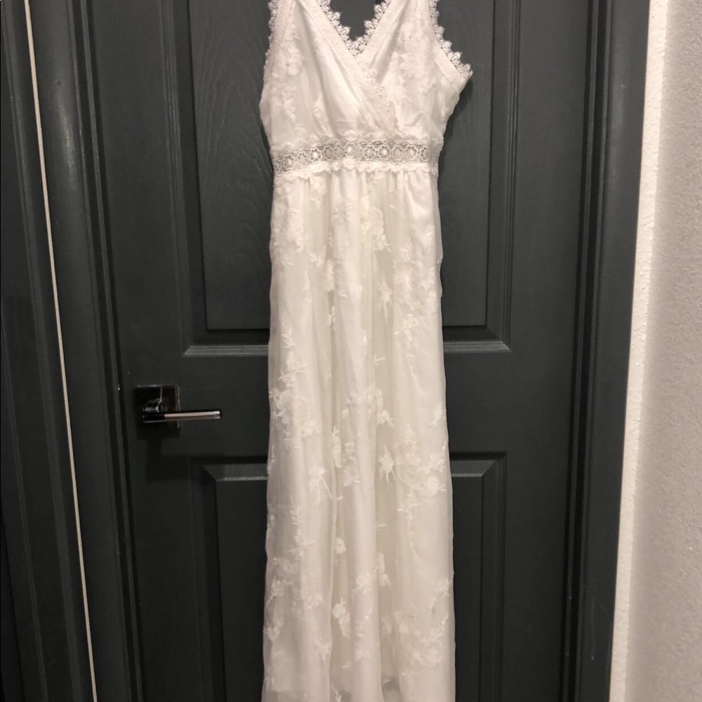 White Summer Maxi Dress!